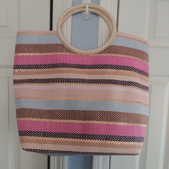 Dress Barn Paper Straw Tote Bag - Picture 8 of 11
